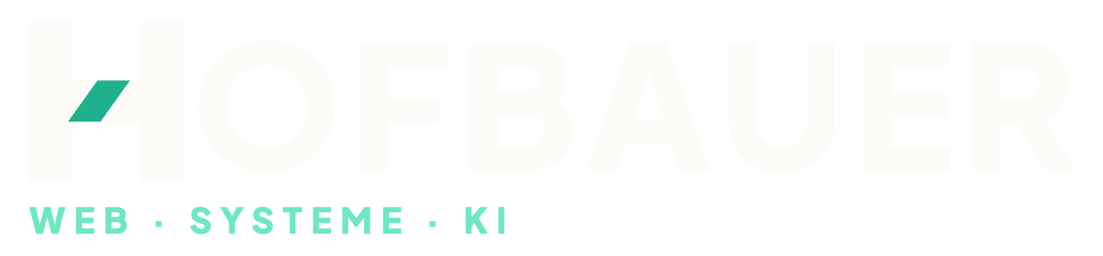 Hofbauer – Web, Systeme und KI